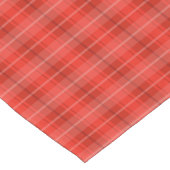 Chemin De Table Court Plaid rouge classique moderne (Coin)