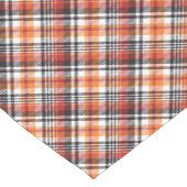 Chemin De Table Court Plaid Tartan orange (Coin)