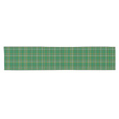 Chemin De Table Court Plaid vert irlandais (Horizontal)