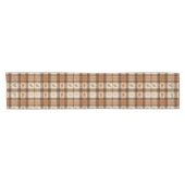 Chemin De Table Court Plaids de citrouille d'automne (Horizontal)