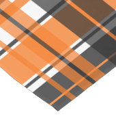 Chemin De Table Court Plat blanc orange noir d'Halloween (Coin)