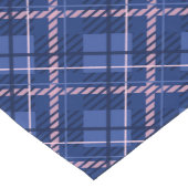 Chemin De Table Court Plat bleu et rose (Coin)