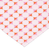 Chemin De Table Court Playful Dots & Stripes - red and pink (Coin)