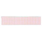 Chemin De Table Court Playful Dots & Stripes - red and pink (Horizontal)