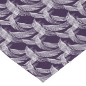 Chemin De Table Court Plumes blanches flottantes (Coin)