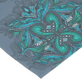 Chemin De Table Court Plumes de paon mystique (Coin)