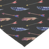 Chemin De Table Court Plumes et flèches (Coin)