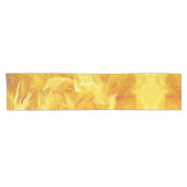 Chemin De Table Court Plumes jaune vif (Horizontal)