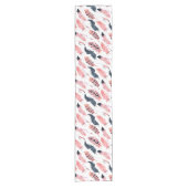 Chemin De Table Court Plumes Rose Boho (Devant)