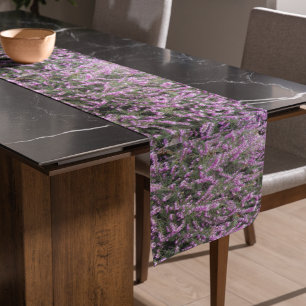 Chemin De Table Court Plutôt Violet Cuir Floral