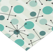 Chemin De Table Court Points De L'Âge Atomique Et Starbursts Aquamarine (Coin)