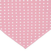 Chemin De Table Court Points Polka sur Rose (Coin)