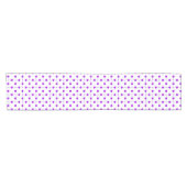 Chemin De Table Court Points violets, motif à pois, points, pointillés (Horizontal)