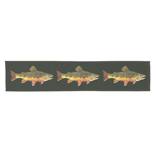 Chemin De Table Court Poisson de truite broyée (Horizontal)