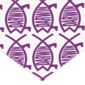 Chemin De Table Court Poissons originaux de Darwin (violets) (Coin)