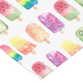 Chemin De Table Court Popsicles aquarelles (Coin)