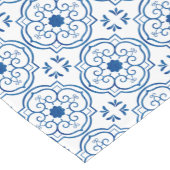 Chemin De Table Court Portugais bleu carreau court (Coin)