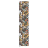 Chemin De Table Court Poster de animal. Ailes papillons. (Devant)