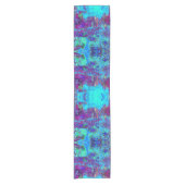 Chemin De Table Court Psychédélique Impressionniste Jardin Bleu Paysage (Devant)