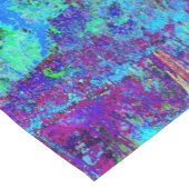 Chemin De Table Court Psychédélique Impressionniste Jardin Bleu Paysage (Coin)