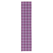 Chemin De Table Court Purple and Trendy Pink Plaid (Devant)