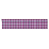 Chemin De Table Court Purple and Trendy Pink Plaid (Horizontal)