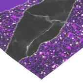 Chemin De Table Court PURPLE BLACK MARBLE AGATE Runner Table (Coin)