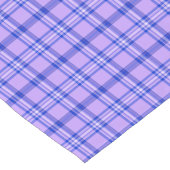 Chemin De Table Court Purple Blue Plaid Classic Pattern Bright (Coin)