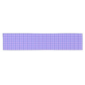 Chemin De Table Court Purple Blue Plaid Classic Pattern Bright (Horizontal)