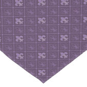 Chemin De Table Court Purple Fleur de Lis Pattern (Coin)