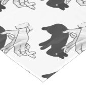 Chemin De Table Court Rabbit Silhouette main (Coin)