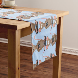 Chemin De Table Court Rat drôle avec dessin animé de la caméra