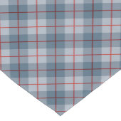 Chemin De Table Court Rayure Bleu-Rouge de plaid polarisé (Coin)