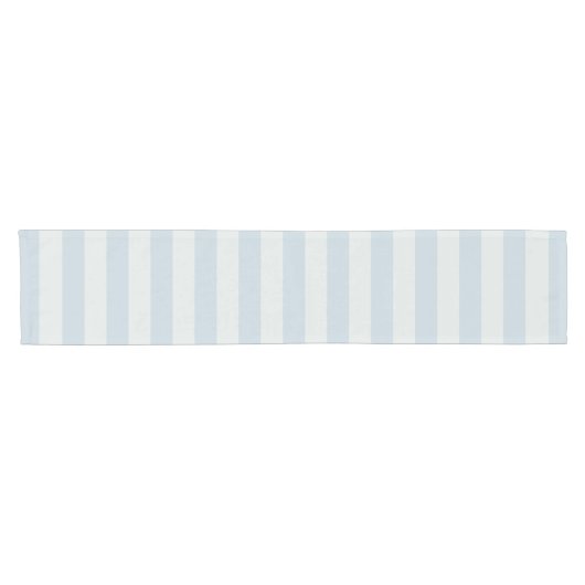 Chemin De Table Court Rayures bleu clair (Horizontal)