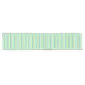 Chemin De Table Court Rayures bleues et vertes (Horizontal)