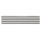 Chemin De Table Court Rayures d'arbitre Classique Noir & Blanc Vertical (Horizontal)