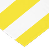 Chemin De Table Court Rayures jaunes horizontales (Coin)