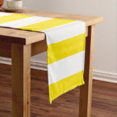 Chemin De Table Court Rayures jaunes horizontales (In Situ)