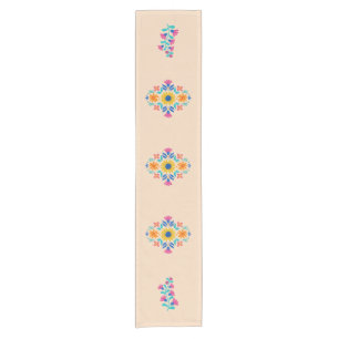 Chemin De Table Court Récolte Blé Mexicain Inspiré Floral Table Runer