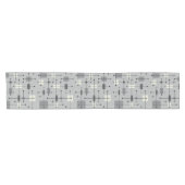 Chemin De Table Court Rectangles arrondies gris Carré (Horizontal)