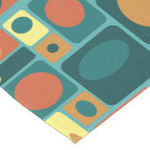 Chemin De Table Court Rectangles turquoise modernes du milieu du siècle (Coin)