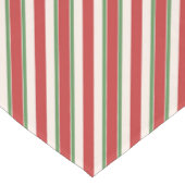 Chemin De Table Court Red And Green Candy Cane Stripe (Coin)