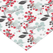 Chemin De Table Court Red Berry Mistletoe Motif de Noël (Coin)