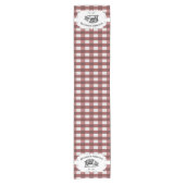 Chemin De Table Court Red Buffalo Plaid Farm Pig Short Table Runner (Devant)