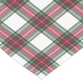 Chemin De Table Court Red Christmas Stewart Plaid (Coin)