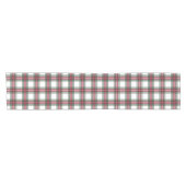 Chemin De Table Court Red Christmas Stewart Plaid (Horizontal)