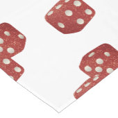Chemin De Table Court Red Parties scintillant Dice Casino Thème (Coin)
