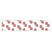 Chemin De Table Court Red Parties scintillant Dice Casino Thème (Horizontal)