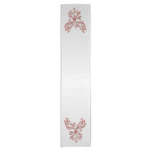 Chemin De Table Court Red Phoenix se lève Silver (Devant)