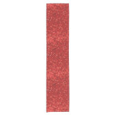 Chemin De Table Court Red sparkling glitter pattern (Devant)
